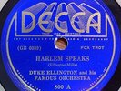 jazz fox trot 78 RPM- duke ellington orch.-harlem speaks/chicago- decca USA  NM