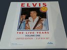 ELVIS PRESLEY - THE LIVE YEARS VOLUME 1 - 3 LP BOX SET Limited Edition