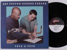 ART PEPPER/GEORGE CABLES Tete-A-Tete GALAXY LP NM