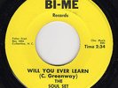 Soul Set - Will You Ever Learn / Please Don't Make Me Cry   RARE Northern Soul