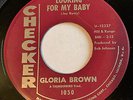 Northern soul storming R&B 45   GLORIA BROWN “Looking For My Baby” CHECKER  HEAR