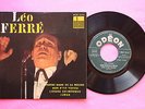 Rare EP / 45T  / Leo Ferre / Notre Dame De La Mouise / 2314 / EX