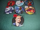7 x David Bowie 40th Anniversary Pic disc Fame / Life on Mars / Rebel Rebel +4