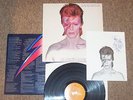 DAVID BOWIE , ALADDIN SANE .1st PRESS WITH FANCLUB INSERT . LISTEN TO BOTH SIDES