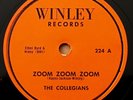 * COLLEGIANS Zoom/On Your Merry Way DOO WOP R&B Winley 224   78 rpm HEAR