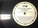 Rare 1932 RCA Victor Co. Spot Broadcast - 14-inch Transcription  - 33-1/3 RPM