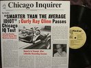 CURLY RAY CLINE AUTOGRAPHED LP / SMARTER THAN THE AVERAGE IDIOT