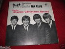 BEATLES 1964 FAN CLUB FLEXI  ANOTHER BEATLES CHRISTMAS RECORD WITH NEWSLETTER EX