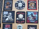 HEAVY METAL ROCK PATCH LOT slayer,motorhead,sabbath,death,doom,crust,punk,vest