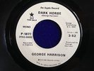 BEATLES GEORGE HARRISON WHITE LABEL PROMO DARK HORSE APPLE 1877 MONO STEREO NICE