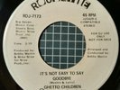 Rare Promo Soul Funk 45 GHETTO CHILDREN 