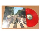 The Beatles Stunning Red Vinyl Abbey Road Import LP Apple Label Near Mint