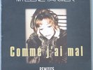 COMME J'AI MAL - MYLENE FARMER - vinyle MAXI 45 T - remixes