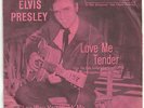 Elvis Presley scarce Love me tender Dark Pink PS from USA.