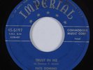 R&B 45 FATS DOMINO Trust In Me IMPERIAL HEAR