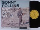 SONNY ROLLINS Way Out West CONTEMPORARY LP VG++