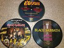 Saxon , Black Sabbath , Iron Maiden 3 picture discs.Paranoid ,Run to the Hills.