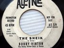 BOBBY VINTON The Sheik / Freshman and a Sophomore White Label PROMO teen 45 m75