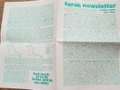 RARE Sarah Records Fanzine. Sarah Newsletter No. 7 April 1994