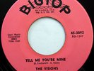 The VISIONS 45 Tell Me You're Mine / All Through..BIGTOP label DOO WOP w5619
