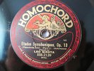 3x 78rpm LEO SIROTA Piano - SCHUMANN Etudes Symphoniques Op.13 - ORIG. HOMOCHORD
