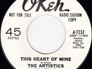 Northern Soul - The Artistics - This heart of mine - original US Okeh MINT DEMO