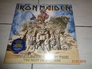 IRON MAIDEN SOMEWHERE BACK IN TIME GATEFOLD 2PLP SIGNED BY BRUCE DICKINSON