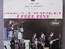 THE BEATLES I FEEL FINE/SHE'S A WOMAN 45 PICTURE SLEEVE MINT ON CARD
