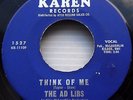 the AD-LIBS Think Of Me / Every Boy & Girl 1966 NORTHERN SOUL 45 on KAREN e2892