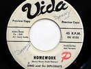 Dino & Diplomats 45 Homework / Hush-a-bye my love VIDA (DJ) Doowop w5338