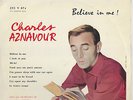 CHARLES AZNAVOUR rare 25 cm 33t CHANTE EN ANGLAIS BELIEVE IN ME 
