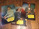 3 RARE COLUMBIA CARDBOARD STORE DISPLAY HARRY JAMES, FRANKIE CARLE, THORNHILL