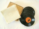 25pc UNUSED SEEBURG Christmas MUSIC LIBRARY 16 2/3 JUKE BOX RECORDS w/Orig Box
