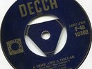 THE KEYNOTES A DIME AND A DOLLAR THE JOHNSTON BROTHERS THE BANDIT 45 DECCA 1954