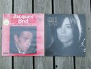 Jacques Brel and Francoise Hardy-Star two LPs from Paris