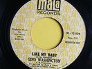 GINO WASHINGTON No Soul PROMO 45rpm Like My Baby b/w I'll Be Around LISTEN
