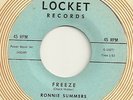 RONNIE SUMMERS  ROCKABILLY 45 on LOCKET Label 103  FREEZE LONESOME ROAD