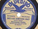 MISSISSIPPI SHEIKS BLUEBIRD 5618 BLUES 78 RPM RECORD V+/E-