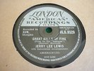 JERRY LEE LEWIS 78, GREAT BALLS OF FIRE / MEAN WOMAN BLUES  LONDON EX
