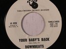 DOWNBEATS: Your Baby's Back / Request Of A Fool 45 (dj, w/ company sleeve)