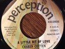 CHAREN COTTEN A Little Bit Of Love 45 Rare 70s Modern Soul On Perception Promo