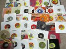 Box of Vinyl 45s-Beatles;The Who;Lynryd Skynrd;Yes;Elton John;Bread;Plus More