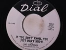 DIALTONES: If You Don't Know, You Just Don't Know / Don't Let The Sun Shine On