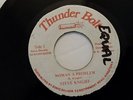 Steve Knight - Woman a Problem /Reggae 45 on Thunder Bolt Label 1986
