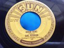 Original W/Push Pink Marks 45 : Earl Peterson   Boogie Blues   Sun 197