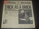 Jethro Tull rare '72 UK 1st press LP Thick as a Brick on Chrysalis w/ NEWSPAPER