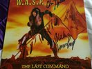 W.A.S.P. The Last Command vinyl 1985 signed by Blackie Lawless and Chris Holmes