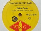 COLIN COOK WITH THE STRANGERS – COME ON PRETTY BABY/CRYING OVER YOU.60s OZ 45