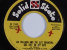 Funk Jazz 45 JOE WILLIAMS & JAZZ ORCHESTRA Get Out Of My Life SOLID STATE HEAR