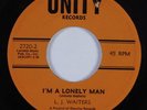 Funk/Deep Soul 45 L.J. WAITERS I'm A Lonely Man UNITY HEAR